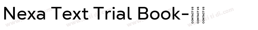 Nexa Text Trial Book字体转换
